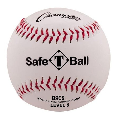 Champion Sports Champion Sports BSC5 Soft Compression Baseball; Red & White & Black - Pack of 12 BSC5